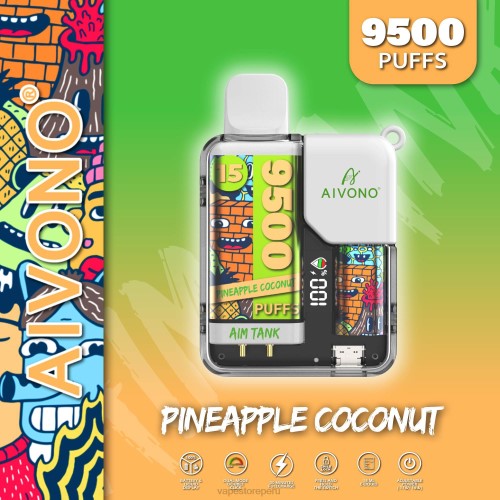 Vape Sin Nicotina Peru - Aivono AIM TANK 9500 R4P640 coco piña