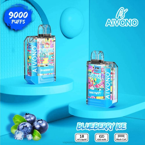 Vape Sin Nicotina Peru - Aivono AIM XXL 9000 pegatina boca transparente R4P650 hielo de arándanos