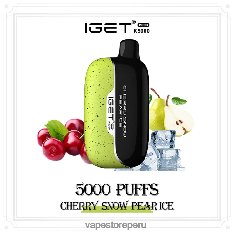 Vape Sin Nicotina Peru - IGET Moon k5000 8ZJFH5 cereza nieve pera hielo