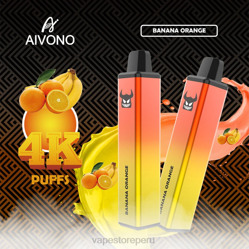 Vape Desechable - Aivono AIM FREAK 4000 R4P6258 plátano naranja