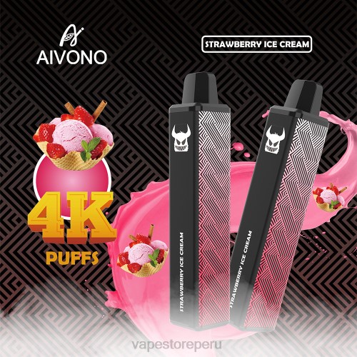 Vape Desechable - Aivono AIM FREAK 4000 R4P6263 helado de fresa