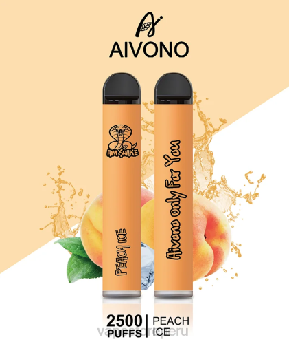 Vape Peru - Aivono AIM SNAKE 2500 R4P6316 hielo de durazno