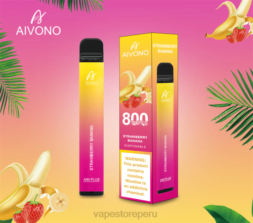 Vape Recargable - Aivono AIM PLUS 800 R4P6192 plátano fresa