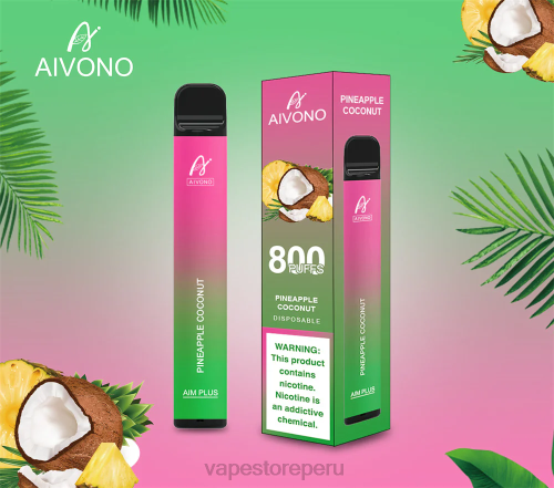 Vape Sin Nicotina Peru - Aivono AIM PLUS 800 R4P6200 coco piña
